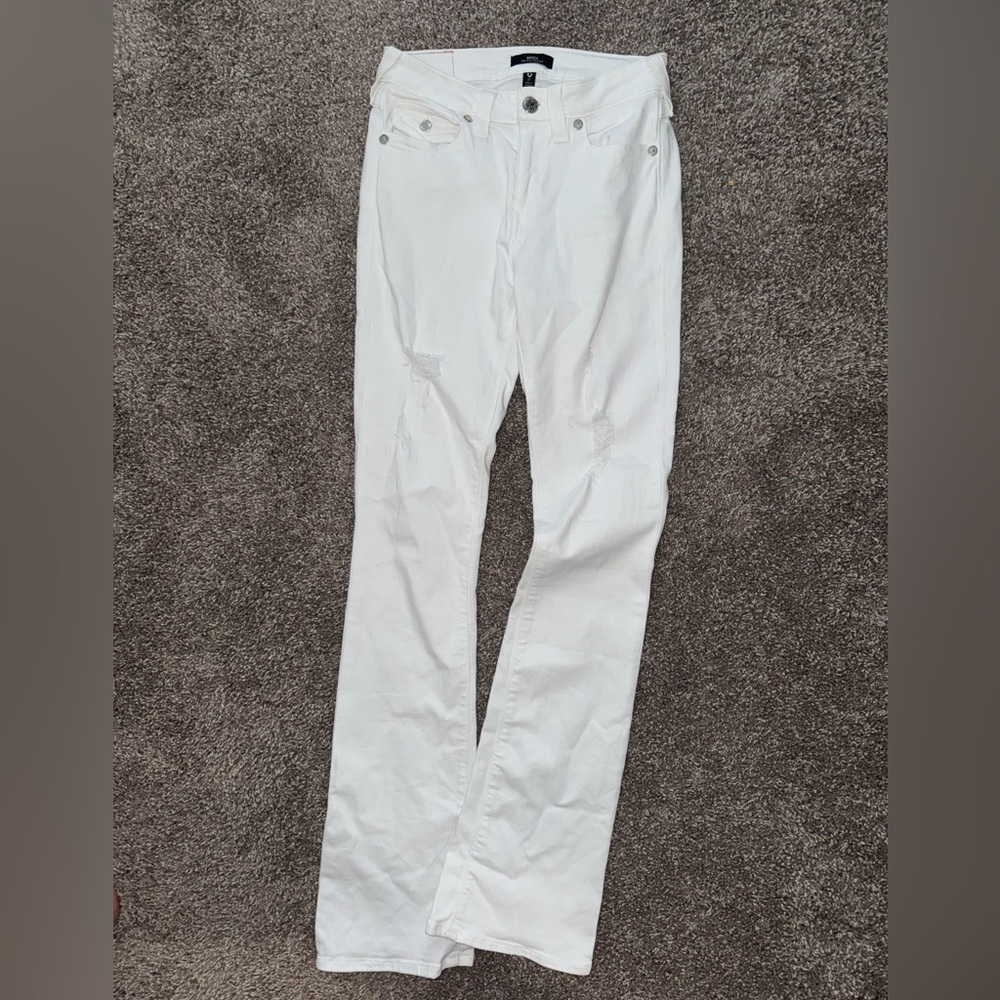 True Religion White Bootcut Jean size 27